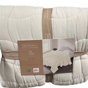 Bed Theory King Gauze Off White Flax Quilt 104”x90”